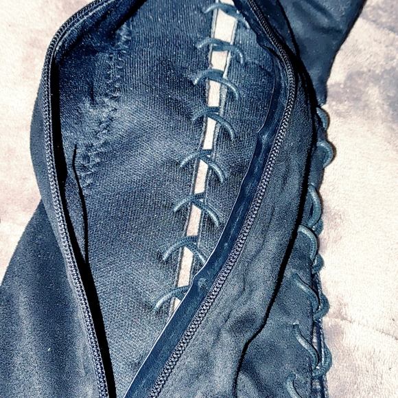 Over the knee, Suade, lace up, stiletto, Boots - Picture 12 of 13